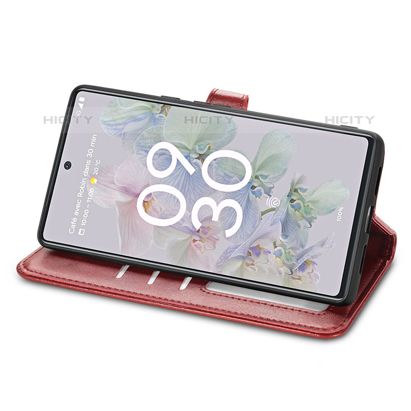 Coque Portefeuille Livre Cuir Etui Clapet S07D pour Google Pixel 6a 5G Plus