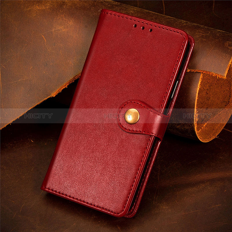 Coque Portefeuille Livre Cuir Etui Clapet S07D pour Google Pixel 7a 5G Rouge Plus