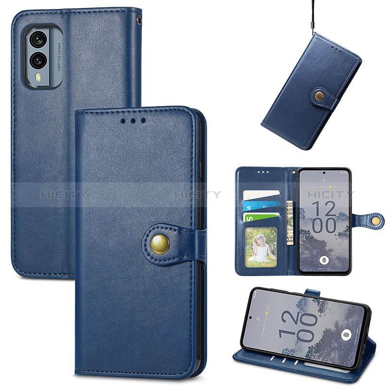 Coque Portefeuille Livre Cuir Etui Clapet S07D pour Nokia X30 5G Plus