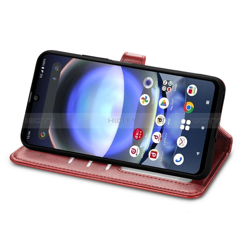 Coque Portefeuille Livre Cuir Etui Clapet S07D pour Sharp Aquos R8 Plus