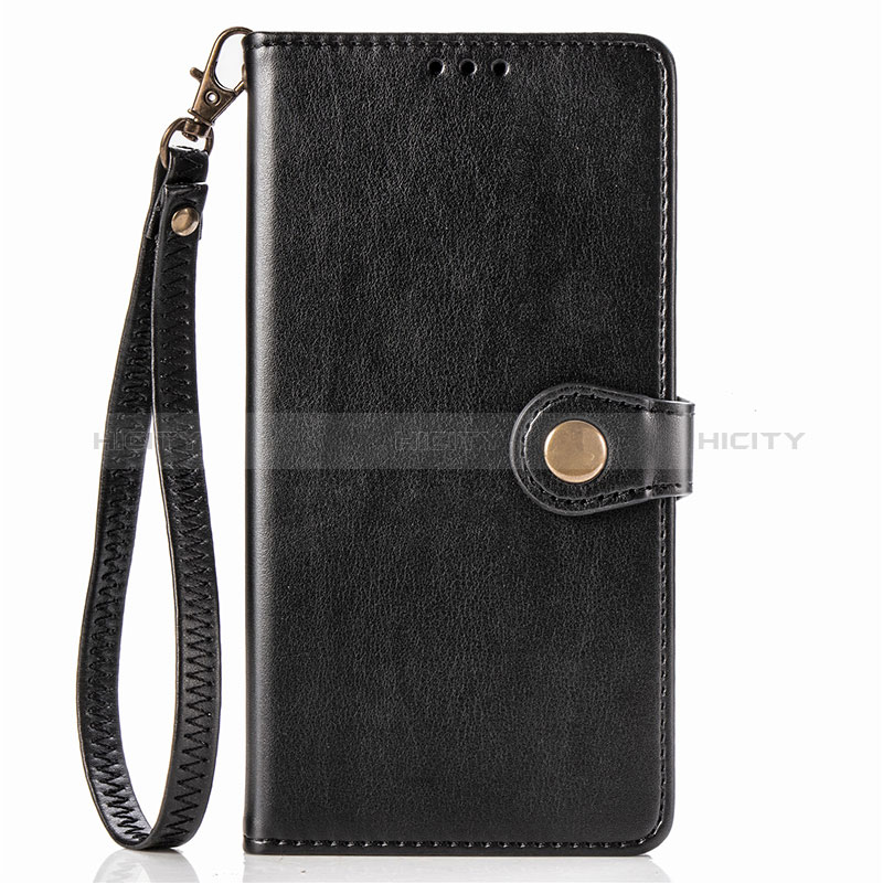 Coque Portefeuille Livre Cuir Etui Clapet S07D pour Xiaomi Redmi Note 9 Noir Plus