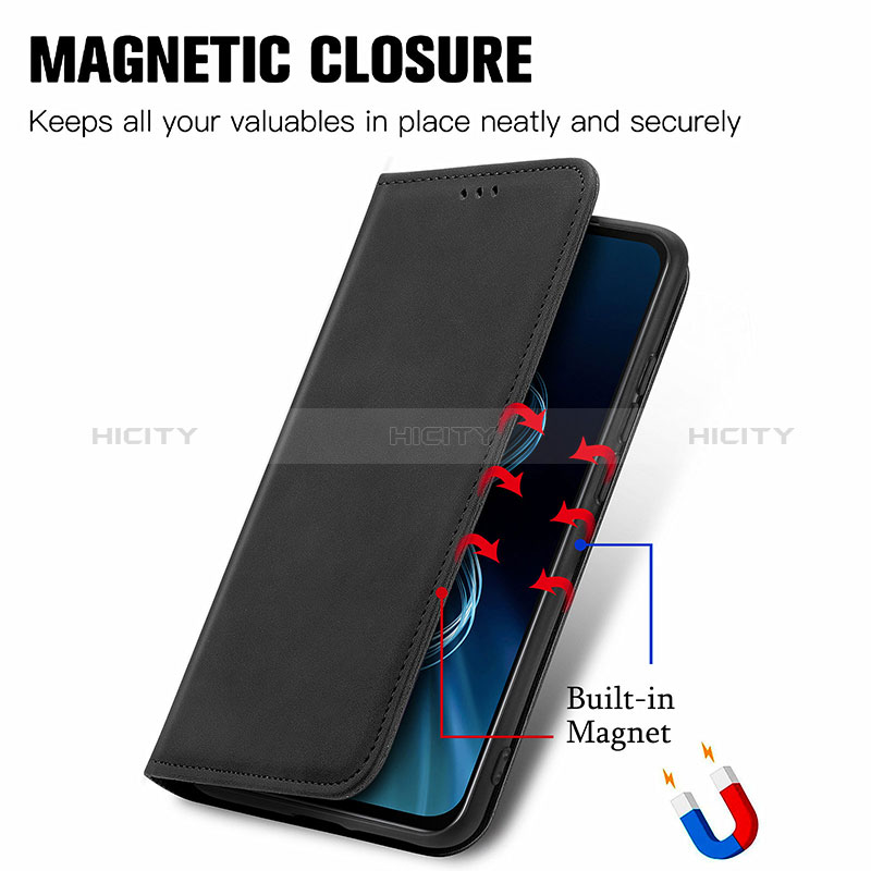 Coque Portefeuille Livre Cuir Etui Clapet S08D pour Asus ZenFone 8 Mini Plus