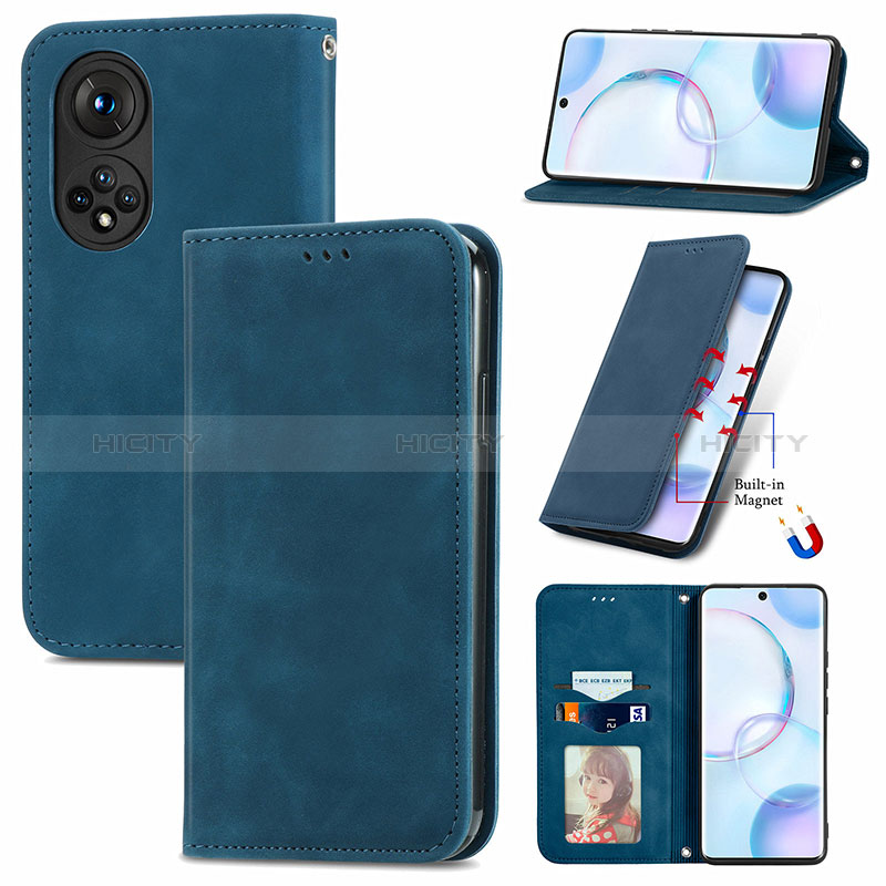 Coque Portefeuille Livre Cuir Etui Clapet S08D pour Huawei Honor 50 5G Plus