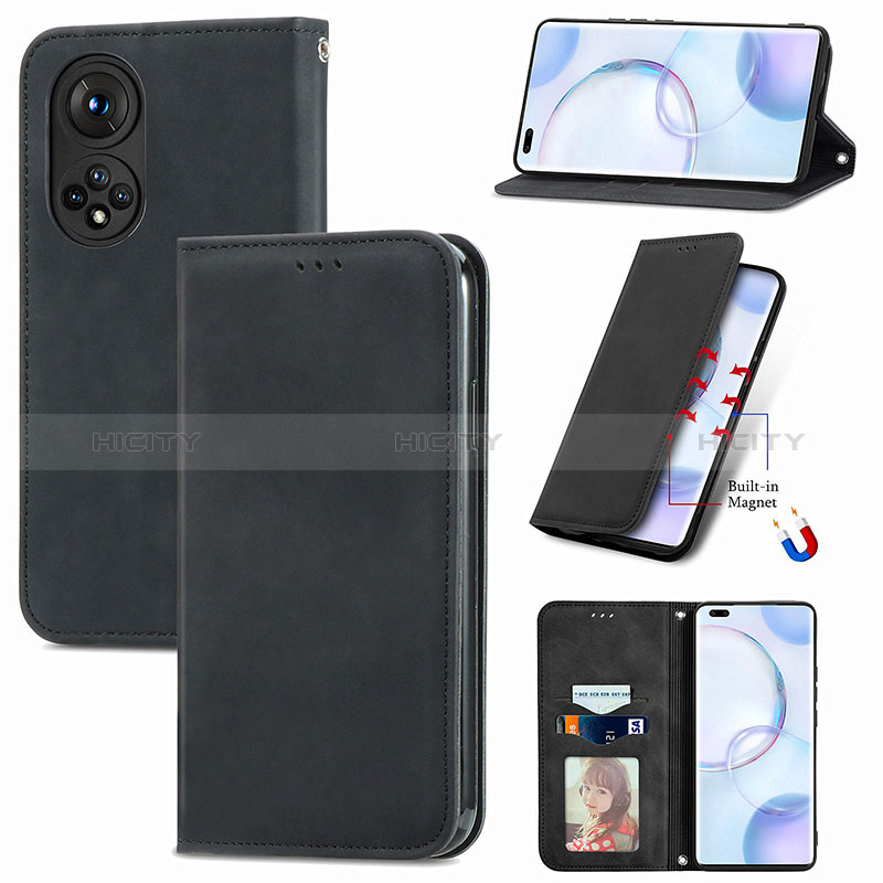 Coque Portefeuille Livre Cuir Etui Clapet S08D pour Huawei Honor 50 Pro 5G Plus