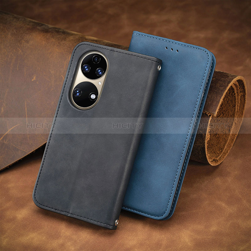 Coque Portefeuille Livre Cuir Etui Clapet S08D pour Huawei P50 Pro Plus