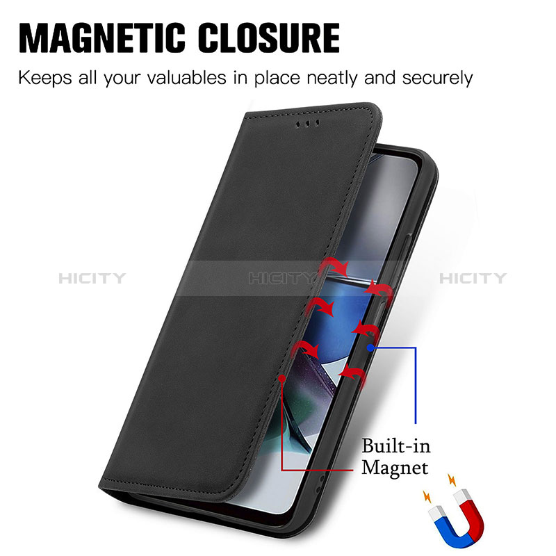 Coque Portefeuille Livre Cuir Etui Clapet S08D pour Motorola Moto G13 Plus