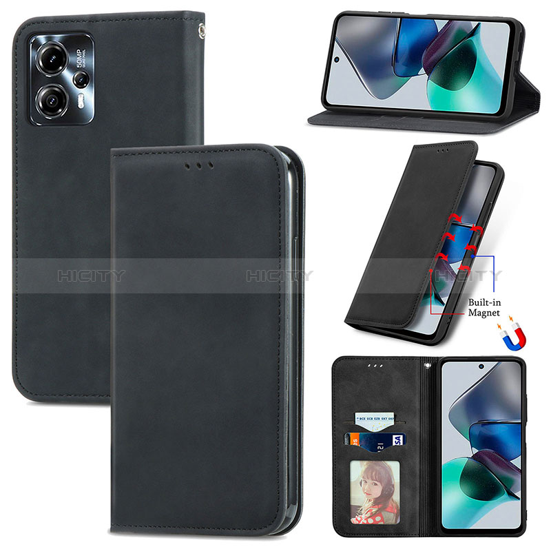 Coque Portefeuille Livre Cuir Etui Clapet S08D pour Motorola Moto G13 Plus