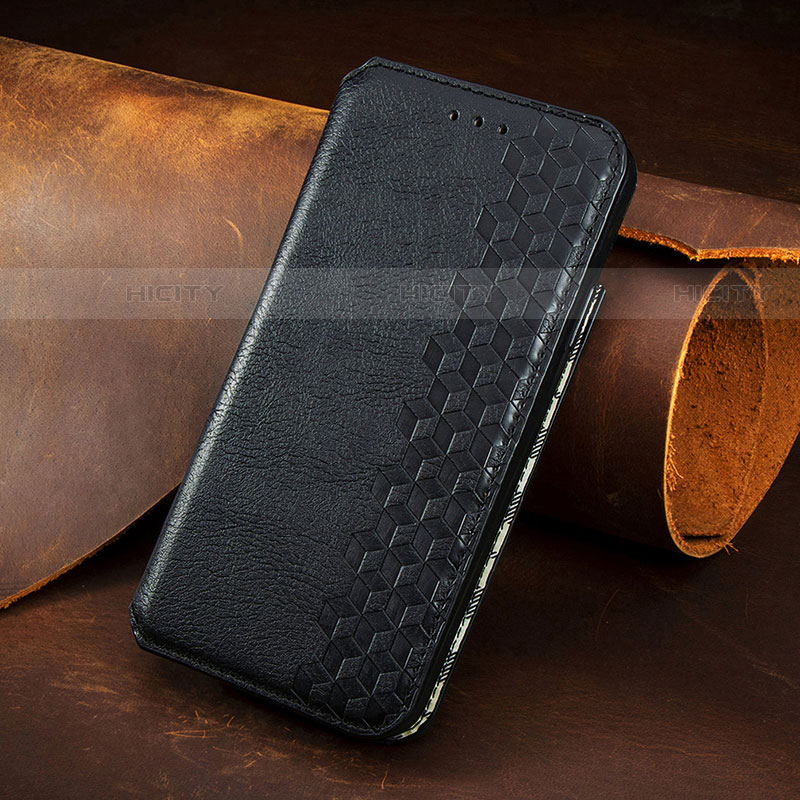 Coque Portefeuille Livre Cuir Etui Clapet S08D pour Samsung Galaxy S21 Plus 5G Noir Plus
