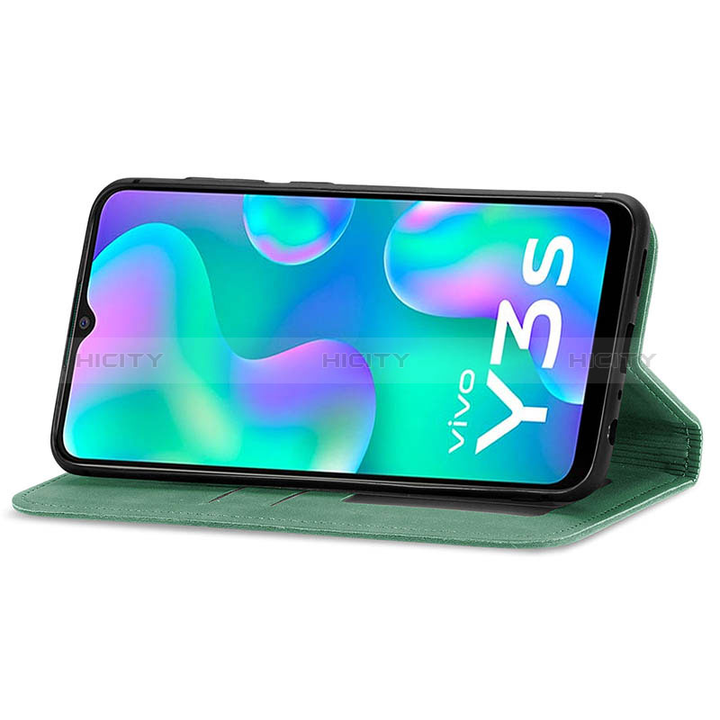 Coque Portefeuille Livre Cuir Etui Clapet S08D pour Vivo Y3s (2021) Plus