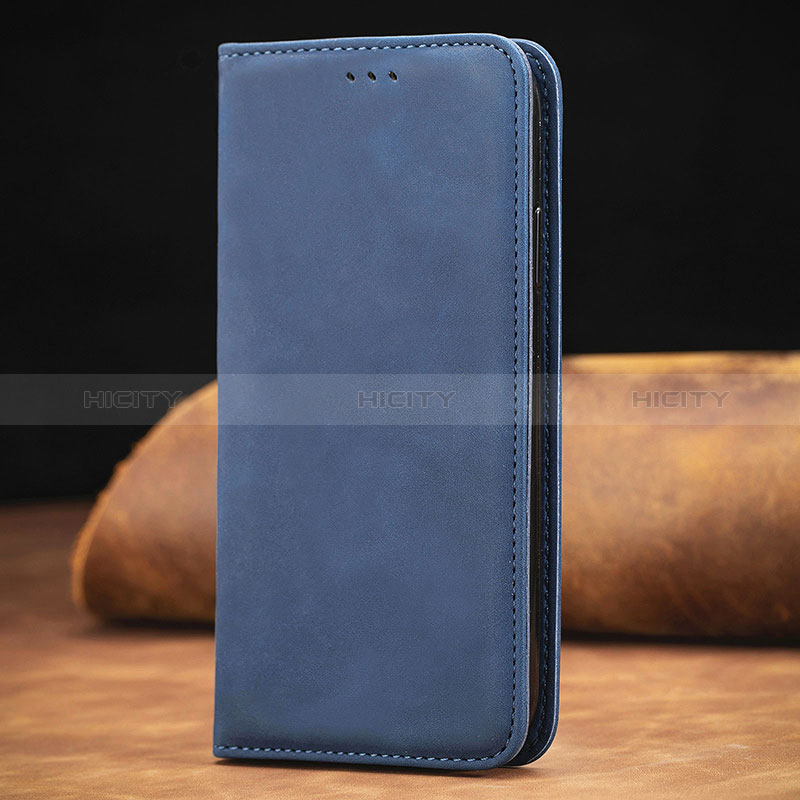 Coque Portefeuille Livre Cuir Etui Clapet S08D pour Xiaomi Mi 10S 5G Bleu Plus