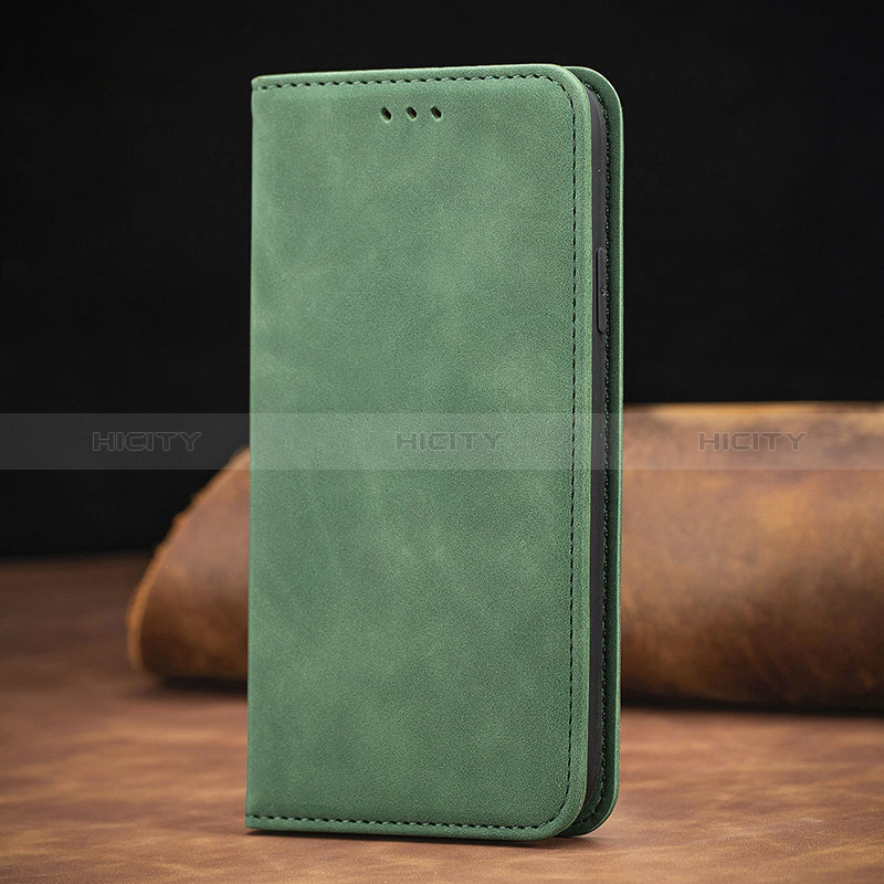 Coque Portefeuille Livre Cuir Etui Clapet S08D pour Xiaomi Mi 10S 5G Vert Plus