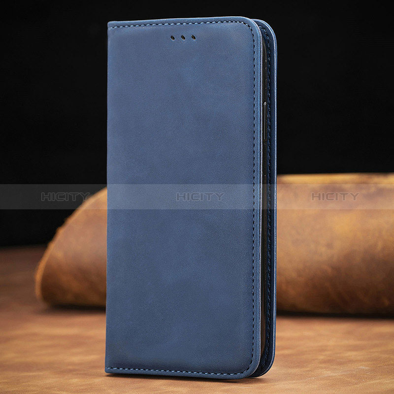 Coque Portefeuille Livre Cuir Etui Clapet S08D pour Xiaomi POCO C31 Bleu Plus