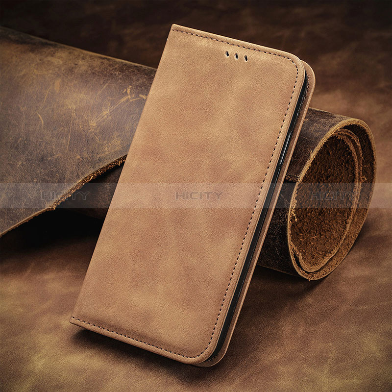 Coque Portefeuille Livre Cuir Etui Clapet S08D pour Xiaomi Poco X3 GT 5G Marron Plus