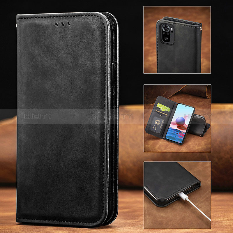 Coque Portefeuille Livre Cuir Etui Clapet S08D pour Xiaomi Redmi Note 10 4G Plus