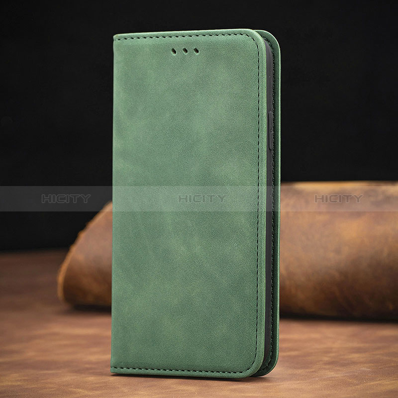 Coque Portefeuille Livre Cuir Etui Clapet S08D pour Xiaomi Redmi Note 10T 5G Vert Plus