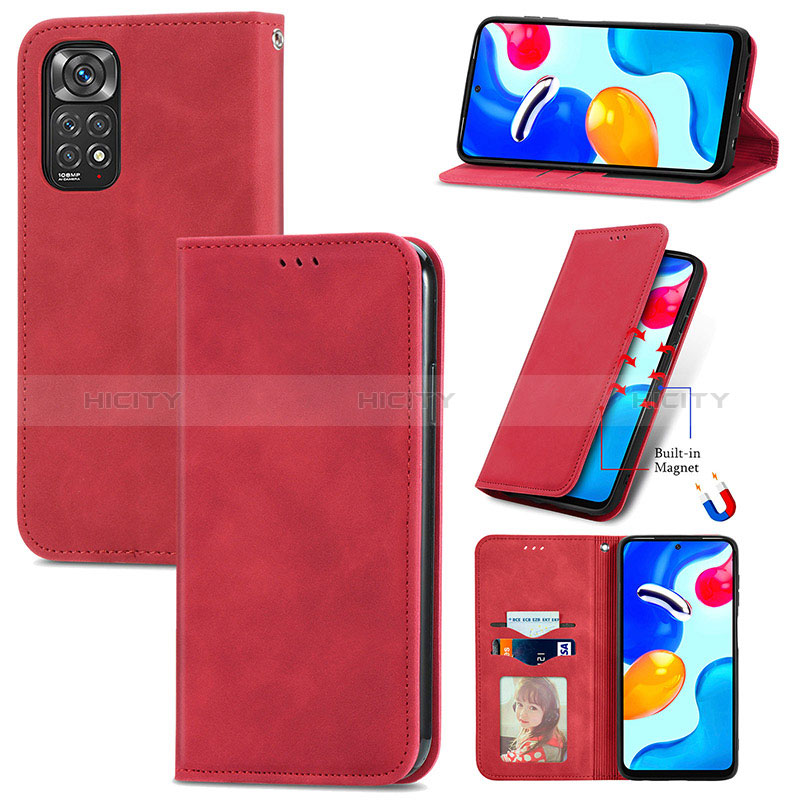 Coque Portefeuille Livre Cuir Etui Clapet S08D pour Xiaomi Redmi Note 11 4G (2022) Plus