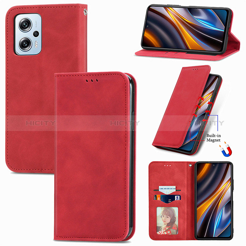 Coque Portefeuille Livre Cuir Etui Clapet S08D pour Xiaomi Redmi Note 12T Pro 5G Plus