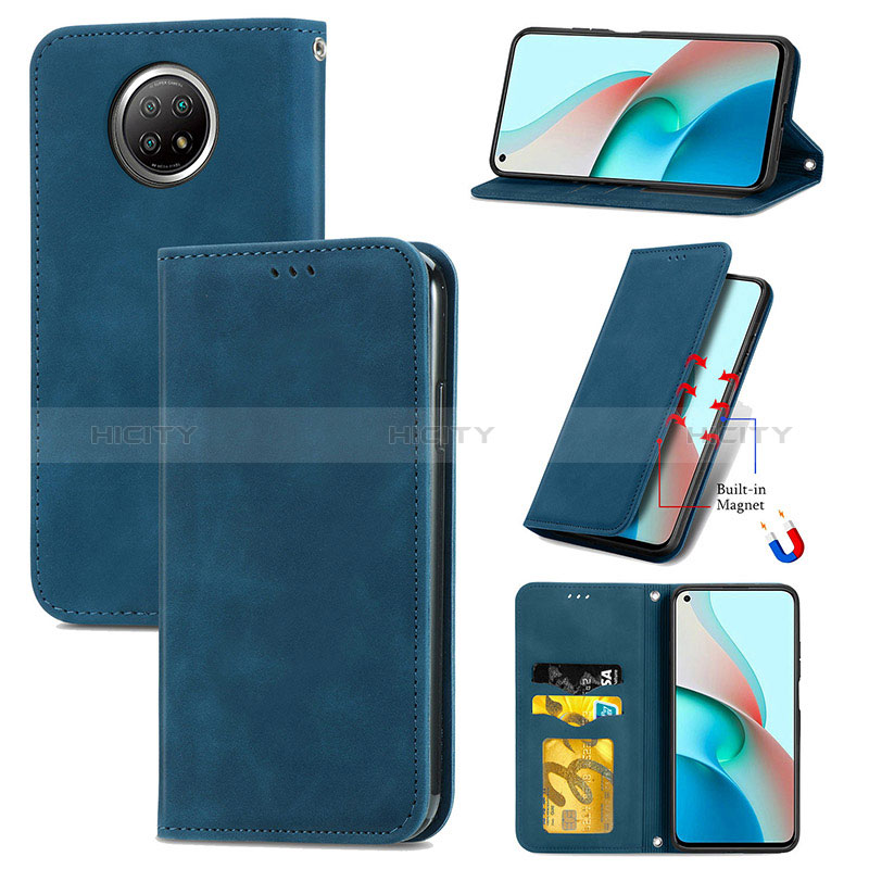 Coque Portefeuille Livre Cuir Etui Clapet S08D pour Xiaomi Redmi Note 9T 5G Plus