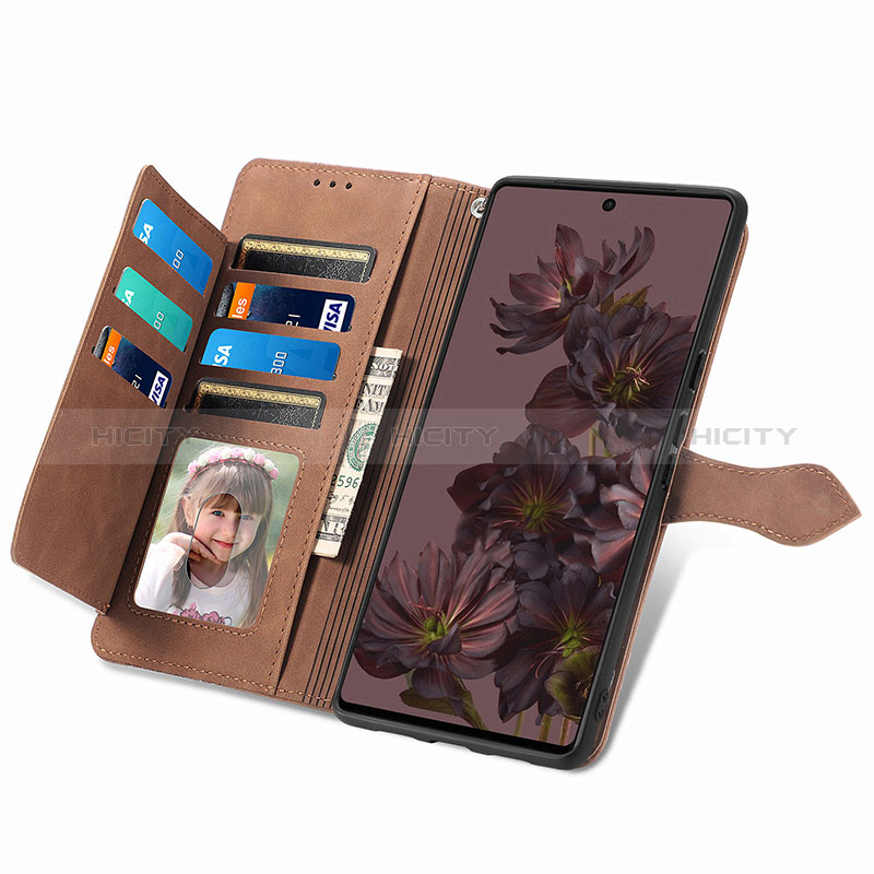 Coque Portefeuille Livre Cuir Etui Clapet S09D pour Google Pixel 7 5G Plus