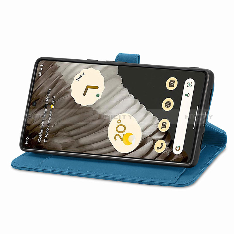 Coque Portefeuille Livre Cuir Etui Clapet S09D pour Google Pixel 7 Pro 5G Plus