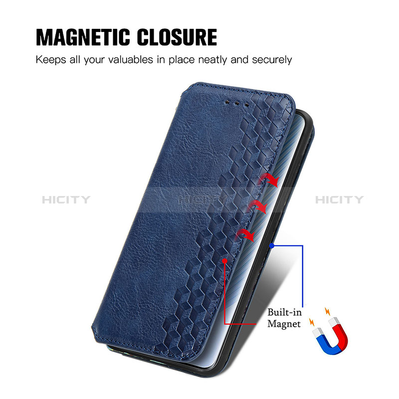 Coque Portefeuille Livre Cuir Etui Clapet S09D pour Huawei Honor Magic5 5G Plus