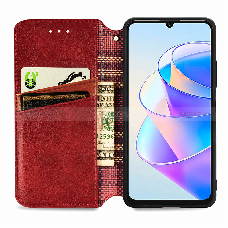 Coque Portefeuille Livre Cuir Etui Clapet S09D pour Huawei Honor X7a Plus