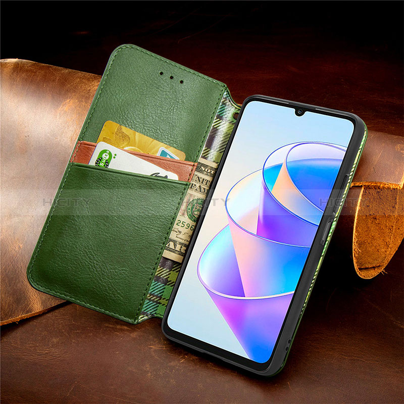 Coque Portefeuille Livre Cuir Etui Clapet S09D pour Huawei Honor X7a Plus