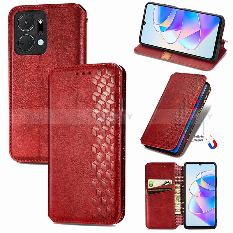 Coque Portefeuille Livre Cuir Etui Clapet S09D pour Huawei Honor X7a Plus