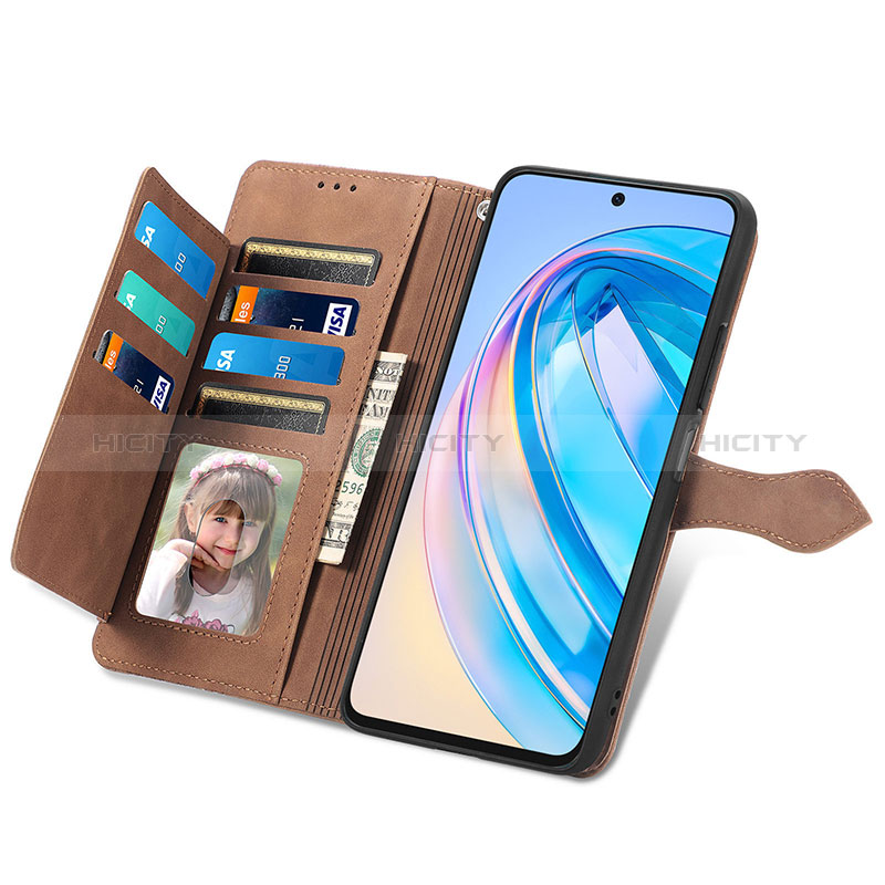 Coque Portefeuille Livre Cuir Etui Clapet S09D pour Huawei Honor X8a 4G Plus