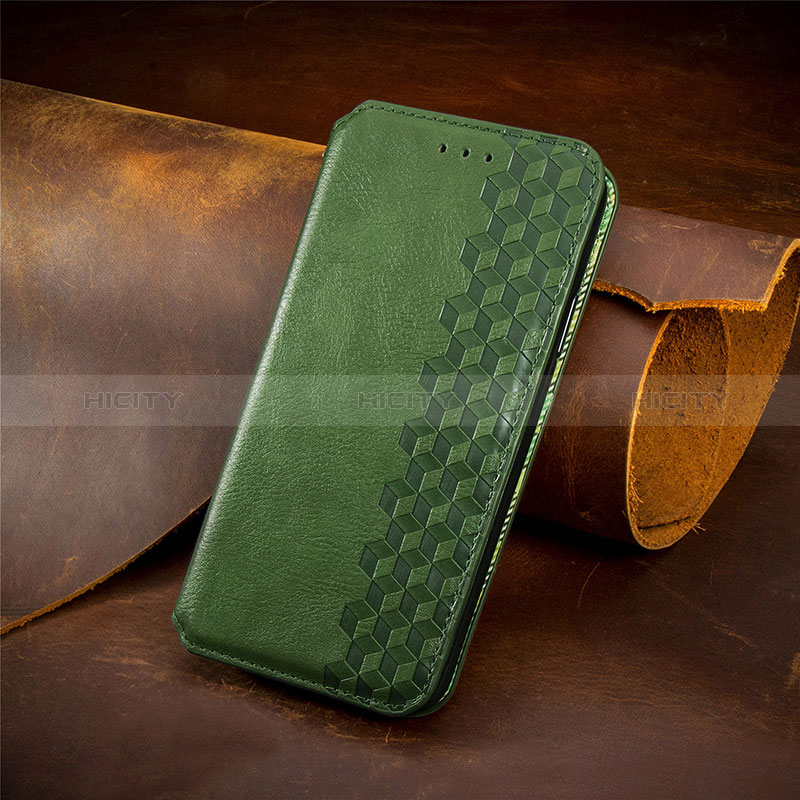 Coque Portefeuille Livre Cuir Etui Clapet S09D pour Huawei Honor X8a 5G Vert Plus