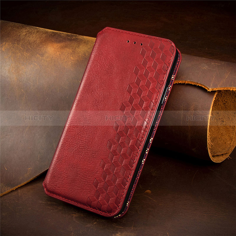 Coque Portefeuille Livre Cuir Etui Clapet S09D pour Huawei Honor X8b Rouge Plus