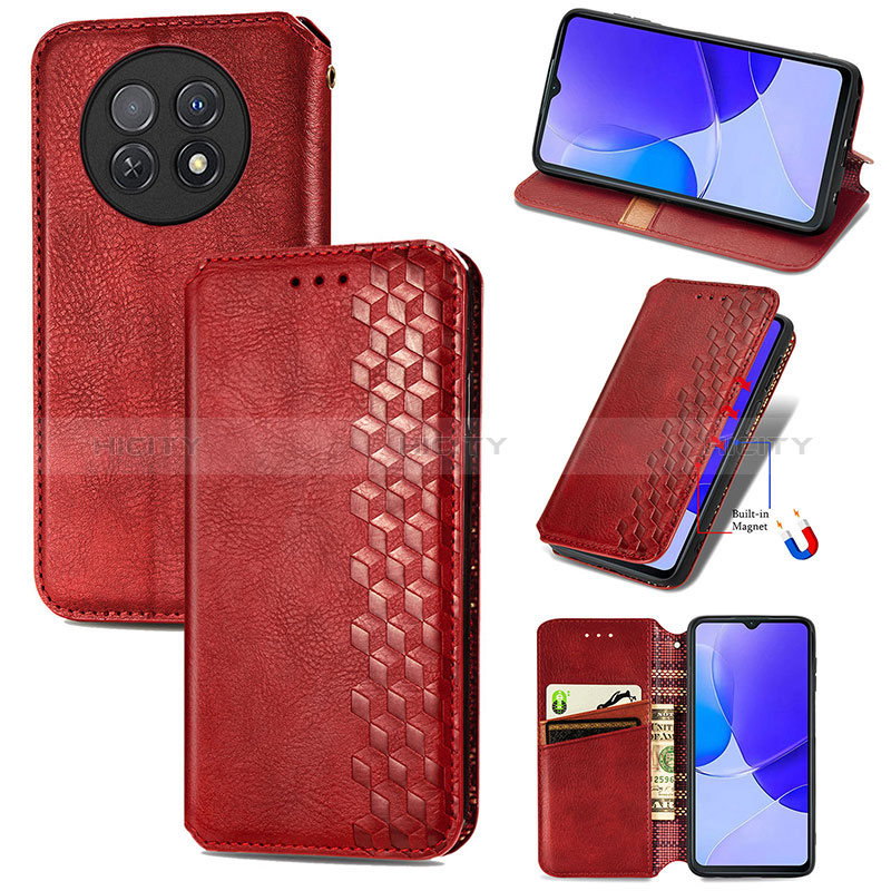 Coque Portefeuille Livre Cuir Etui Clapet S09D pour Huawei Nova Y91 Plus