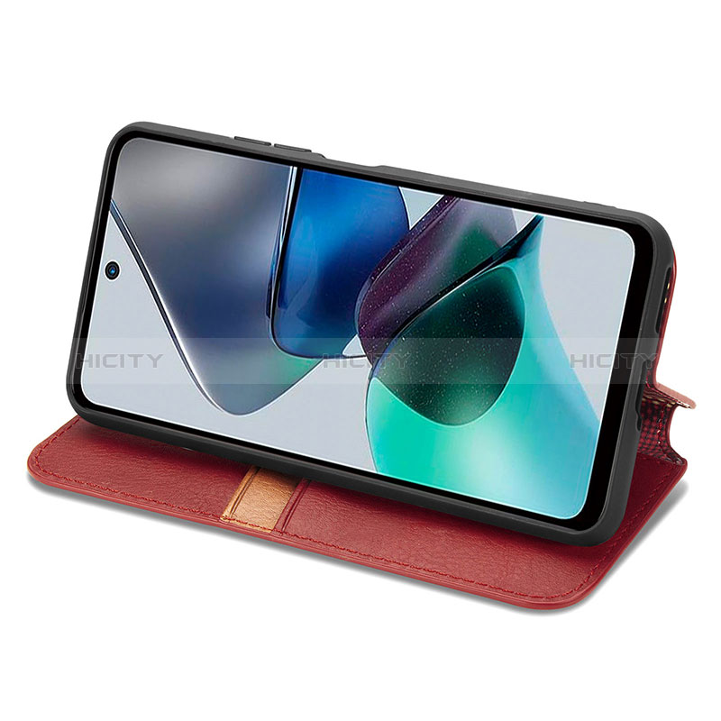 Coque Portefeuille Livre Cuir Etui Clapet S09D pour Motorola Moto G13 Plus