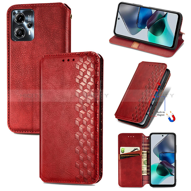 Coque Portefeuille Livre Cuir Etui Clapet S09D pour Motorola Moto G23 Plus