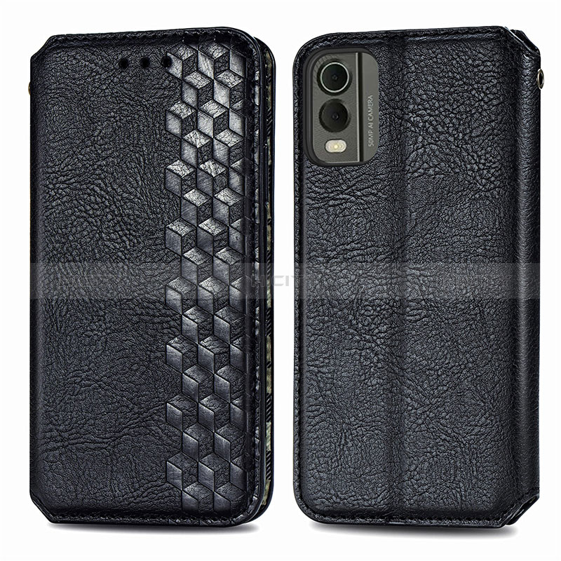 Coque Portefeuille Livre Cuir Etui Clapet S09D pour Nokia C32 Noir Plus