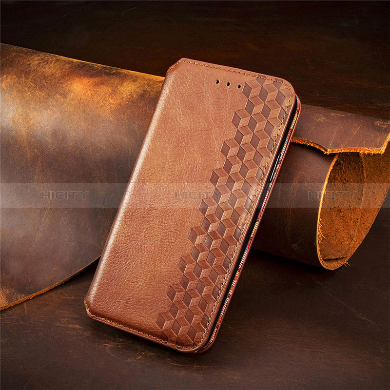 Coque Portefeuille Livre Cuir Etui Clapet S09D pour Oppo Find X6 5G Marron Plus