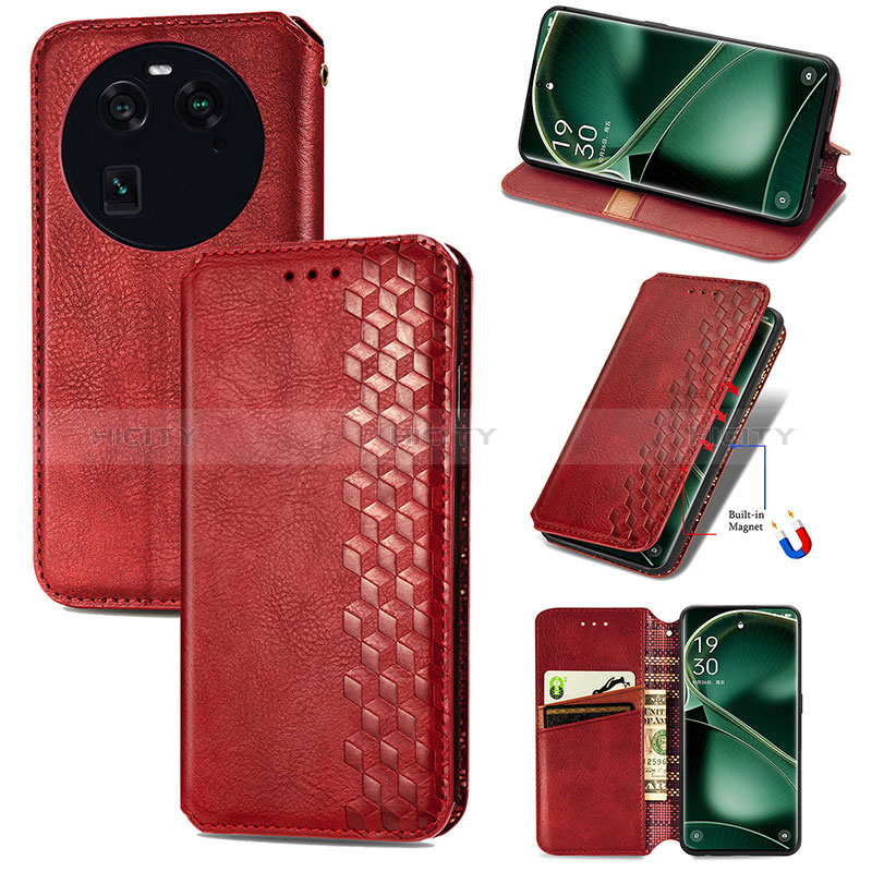 Coque Portefeuille Livre Cuir Etui Clapet S09D pour Oppo Find X6 5G Plus