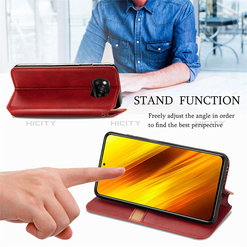 Coque Portefeuille Livre Cuir Etui Clapet S09D pour Xiaomi Poco X3 Pro Plus