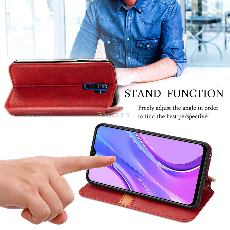 Coque Portefeuille Livre Cuir Etui Clapet S09D pour Xiaomi Redmi 9 Prime India Plus