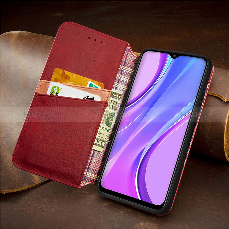 Coque Portefeuille Livre Cuir Etui Clapet S09D pour Xiaomi Redmi 9 Prime India Plus