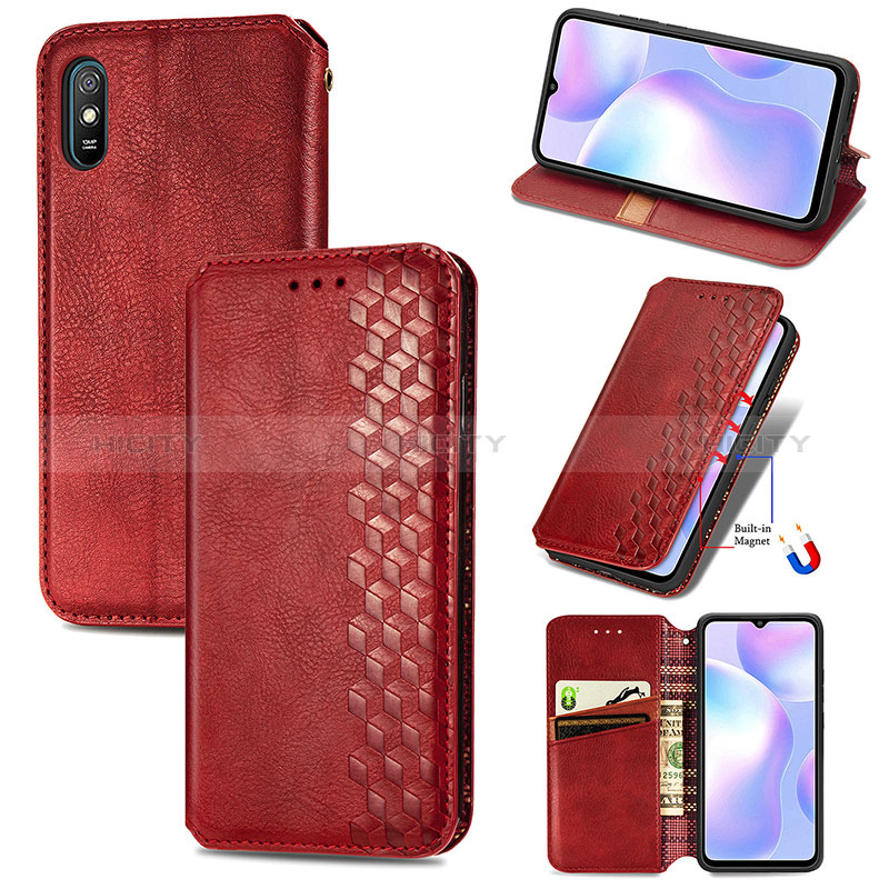 Coque Portefeuille Livre Cuir Etui Clapet S09D pour Xiaomi Redmi 9A Plus