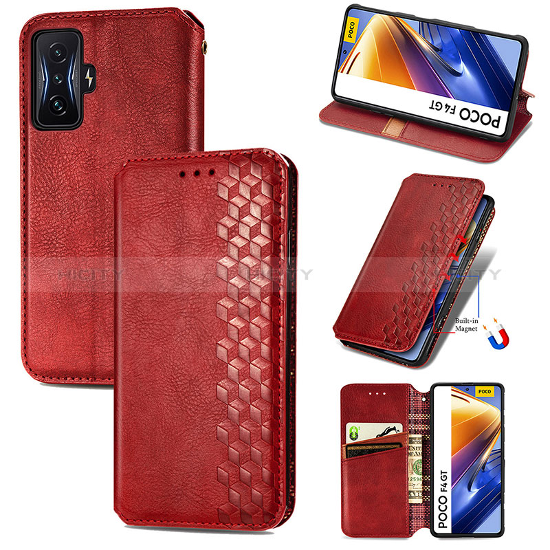 Coque Portefeuille Livre Cuir Etui Clapet S09D pour Xiaomi Redmi K50 Gaming 5G Plus