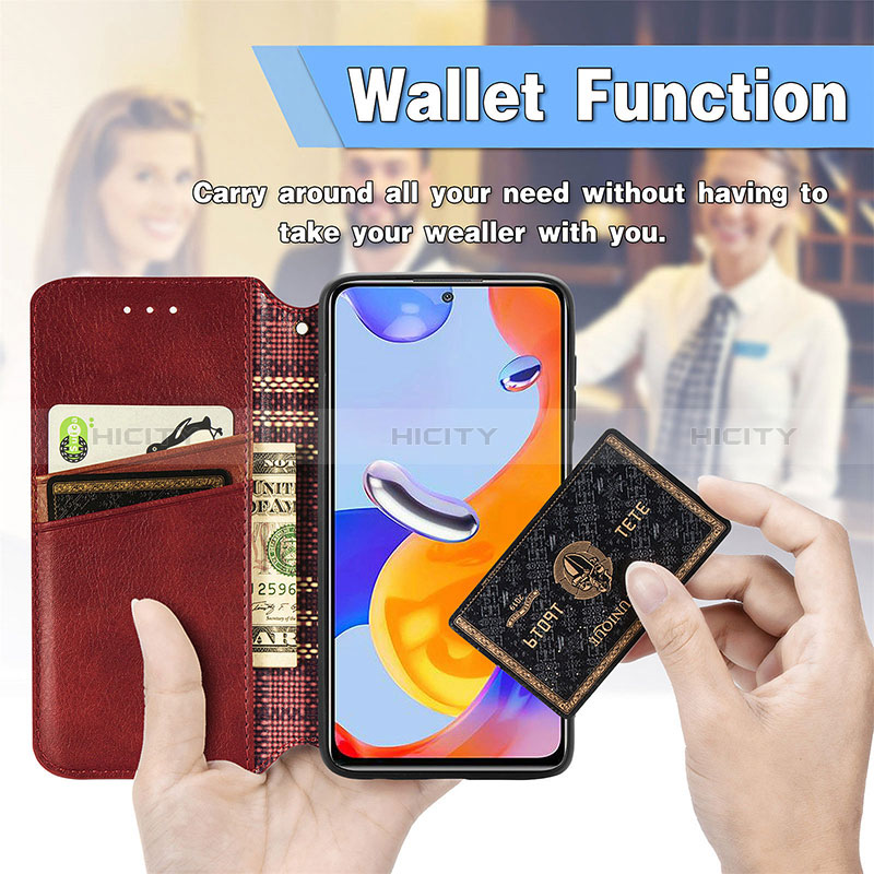 Coque Portefeuille Livre Cuir Etui Clapet S09D pour Xiaomi Redmi Note 11 Pro 5G Plus