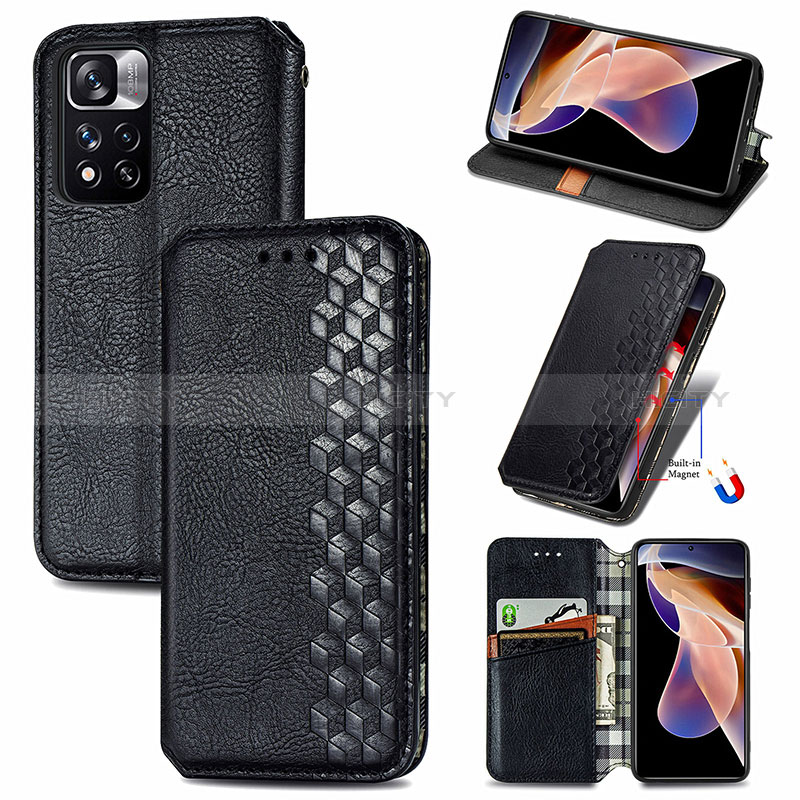 Coque Portefeuille Livre Cuir Etui Clapet S09D pour Xiaomi Redmi Note 11 Pro+ Plus 5G Plus