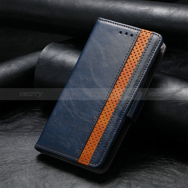 Coque Portefeuille Livre Cuir Etui Clapet S10D pour Asus ROG Phone 7 Ultimate Bleu Plus