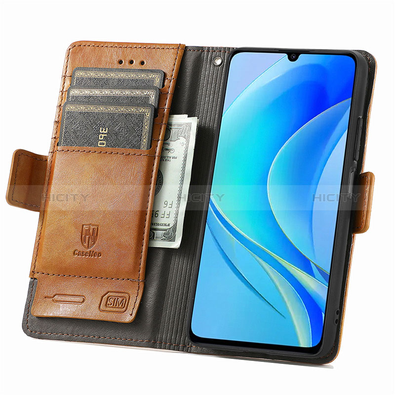 Coque Portefeuille Livre Cuir Etui Clapet S10D pour Huawei Enjoy 50 Plus