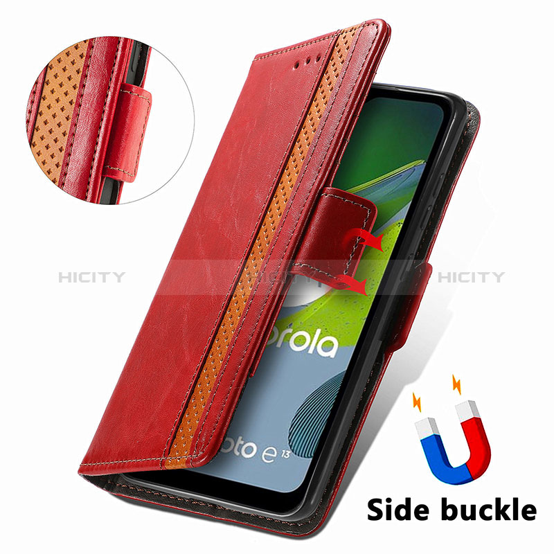 Coque Portefeuille Livre Cuir Etui Clapet S10D pour Motorola Moto E13 Plus