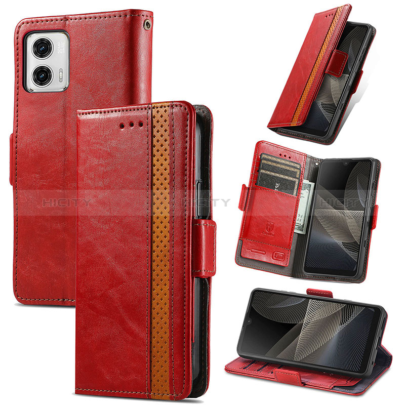 Coque Portefeuille Livre Cuir Etui Clapet S10D pour Motorola Moto G73 5G Plus