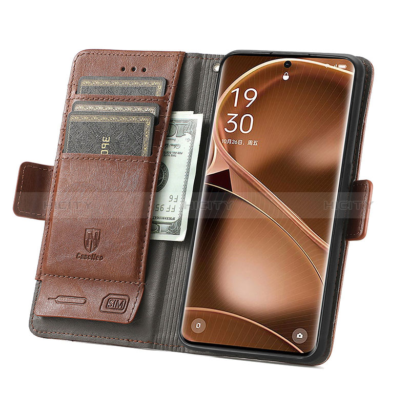 Coque Portefeuille Livre Cuir Etui Clapet S10D pour Oppo Find X6 Pro 5G Plus