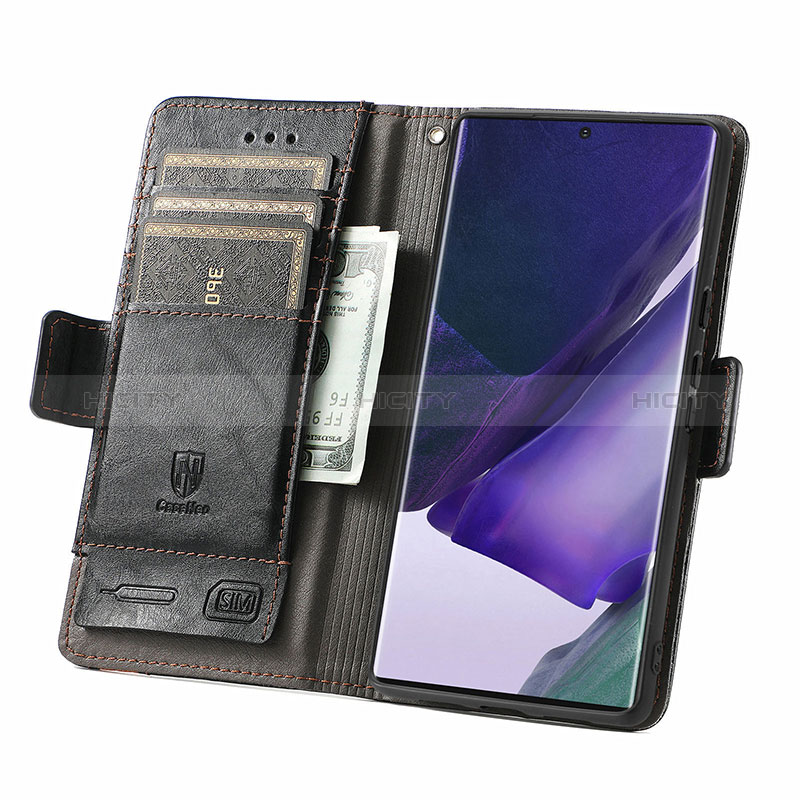 Coque Portefeuille Livre Cuir Etui Clapet S10D pour Samsung Galaxy S24 Ultra 5G Plus